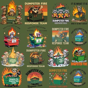 Equipo de respuesta ante incendios de contenedores PNG, Clipart de cita divertida de bombero, Sublimación navideña fea y divertida, Digital