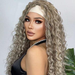 Unique 26 inch Headband Wig - Handcrafted - Each Piece is 1 of 1 - FREE SHIPPING