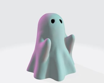 Boo Ghost Adorable Halloween Decoration 3d printer file (STL & OBJ File) instant download,