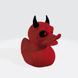 Red Eye duck STL and OBJ file for 3d printer and animation (Digital Download)