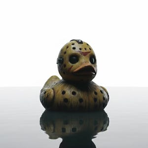 Friday the 13th Rubber Duck STL file for 3d printer and animation, digital download