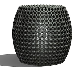 Cylinder Multimesh Shape Vase STL: 3D Print File, Modern Home Decor (Digital Download)