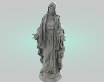 Holy Mary figurine - Stl file for 3d Printer (digital download)