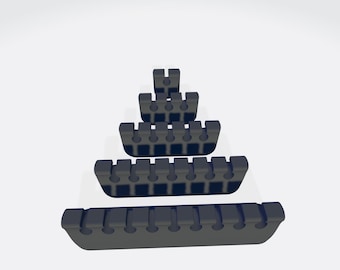 Cable Organizer Clip Set - STL and 3mf Files for 3d printer, Digital Download
