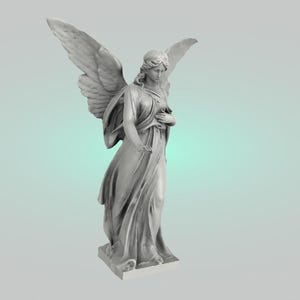 Estatua de ángel imprimible (archivo STL para impresora 3D, descarga digital)
