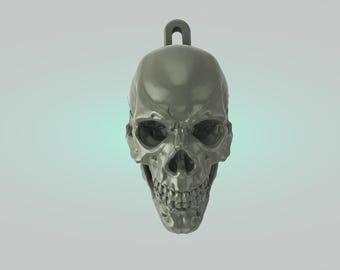 Skull keychain - Stl file for 3d printer (digital download)
