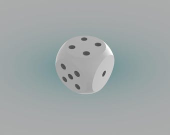 Printable STL File: Small Dice Set for Tabletop Games - Round Corners