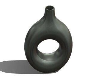 Donut shape Vase STL: 3D Print File, Modern Home Decor (Digital Download)