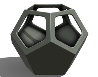 Diamond Shape Vase STL: 3D Print File, Modern Home Decor (Digital Download)