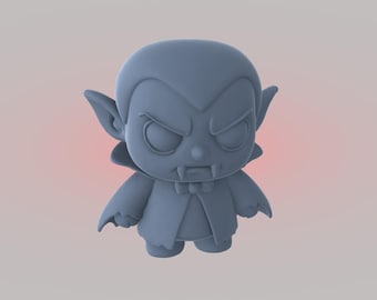 Vampire miniature figurine STL file for 3d printer, Digital Download