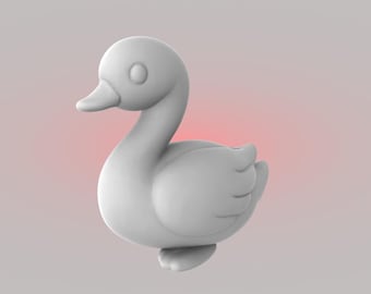 Goose miniature figurine - STL File for 3d printer (Digital Download)