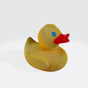 Żółta gumowa kaczuszka zabawka plik STL do drukarki 3D