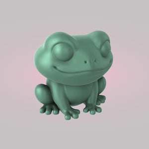 Miniatura de rana - Archivo STL para impresora 3D, decoración, juguete