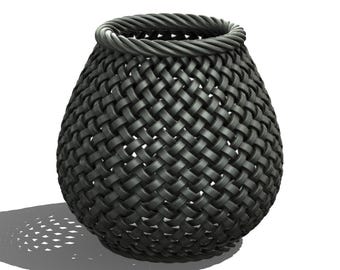 Wire Mesh Style Vase STL: 3D Print File, Modern Home Decor (Digital Download)