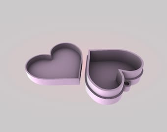 Heart-Shaped Valentine Gift Box – STL file, designed for 3D Printer, digital download