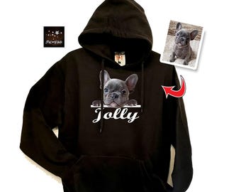 Personalisierter Hunde Hoodie, Weihnachtsgeschenk benutzerdefinierter Hoodie, Paar-T-Shirts, Hundeliebhaber Hoodie, für ihn, benutzerdefinierte Haustier Hoodie
