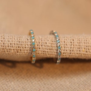 Nose Ring Hoop 16G Septum Ring 316L Surgical Steel Turquoise Conch Daith Tragus Helix Rook Piercing Cartilage Earring Lip Ring Lobe Piercing
