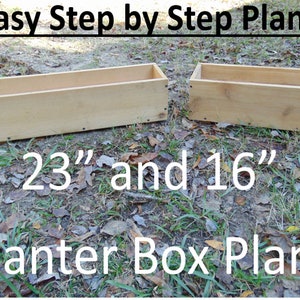 Build Plans - Two Simple and Easy to Build Planters