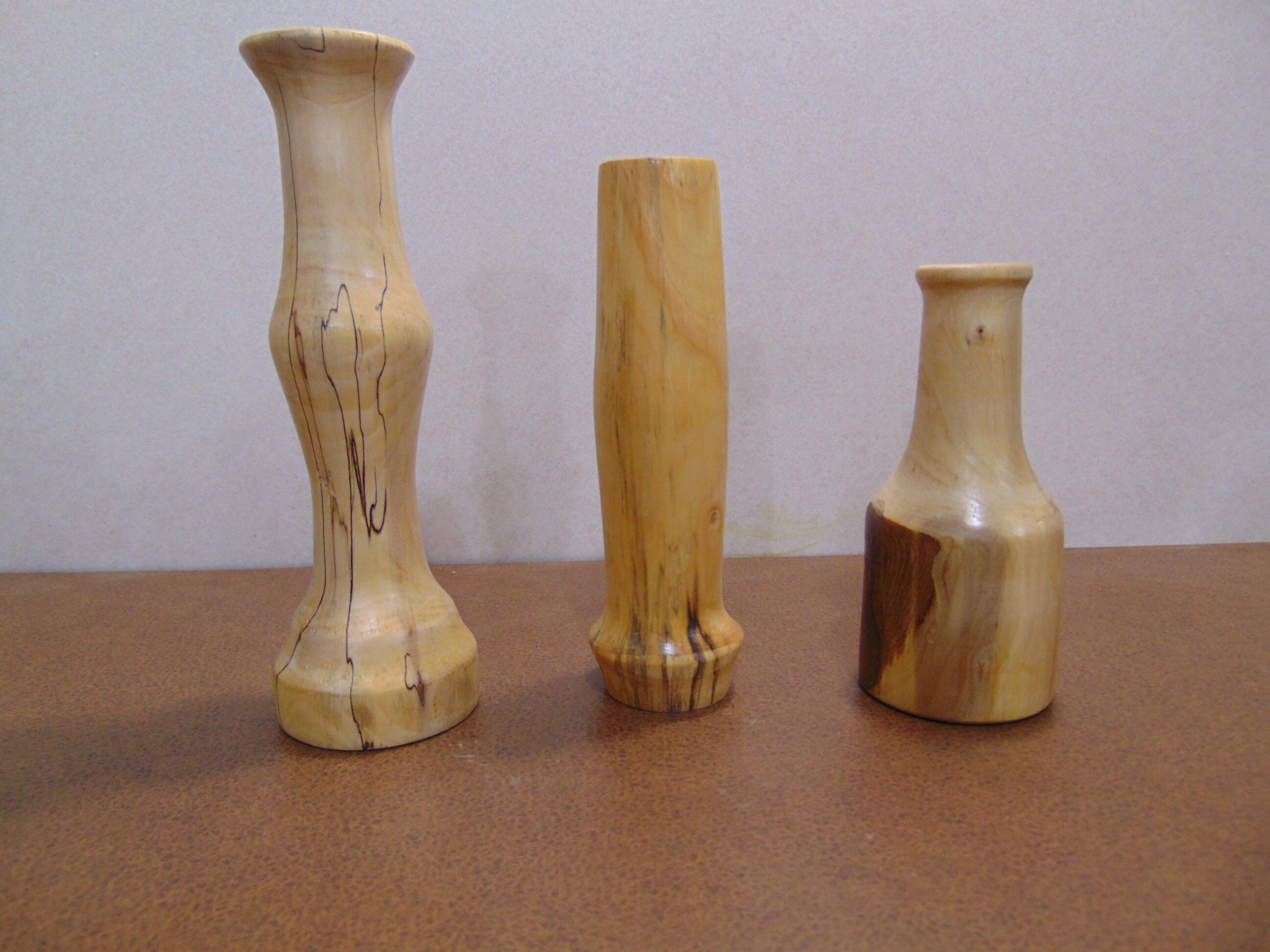 Florero de madera soporte de florero de madera florero de Etsy