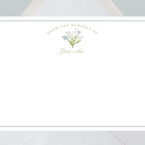 Floral Stationary- Editable Personalized Baby Stationary| Baby Stationary| Baby Shower Thank You Cards