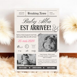 Annonce naissance bébé