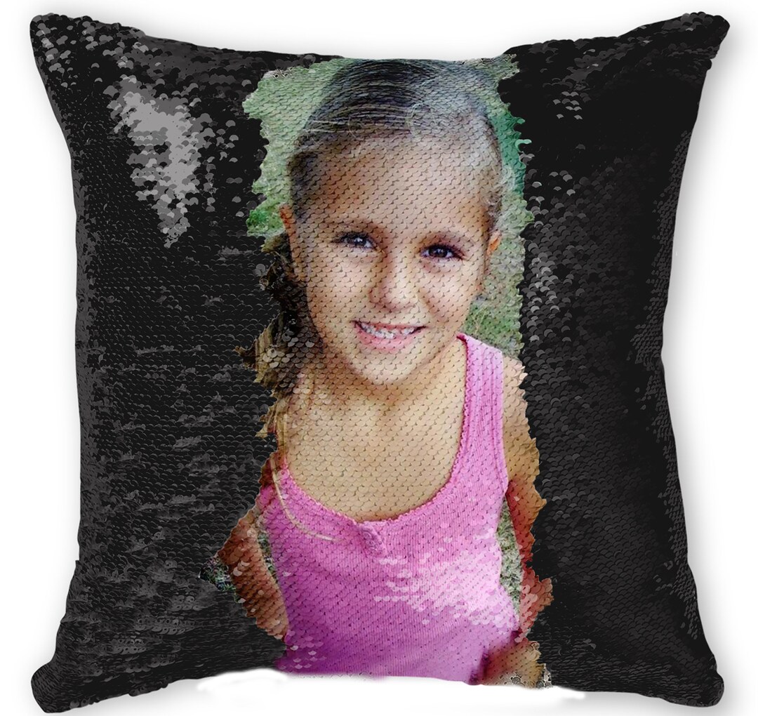 Custom Sequin Pillow, Personalized Pillow Case, Glitter Bling Pillow Etsy