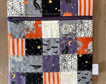 Small Halloween patchwork  project bag