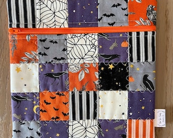 Small Halloween patchwork  project bag