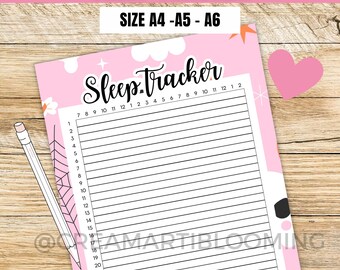 Halloween Sleep Tracker Printable: Colorful Planner Page (A4/A5/A6), bullet journal idea
