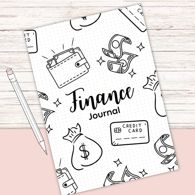 Finance Journal Title Page: Printable Budget Planner Cover (digital ...