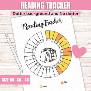 Utskrivbar lässpårare: Minimalistisk Bujo-boklogg (A4, A5, A6 PDF)