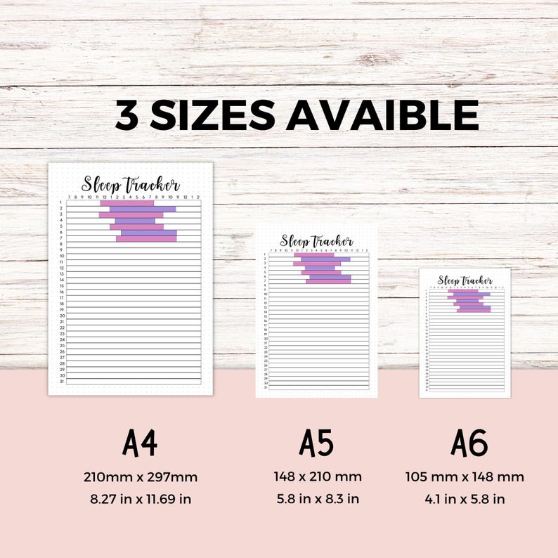 Monthly Sleep Tracker | Printable Bullet Journal Page, Health Journal ...