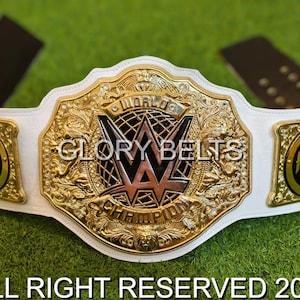 New Women&#39;s Heavyweight Title belt, With Removable side plates Rhea, 6mm Plates 3d Casting, Adult size, Leather strap