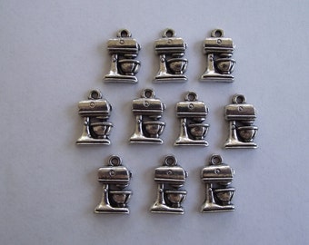 Mixer charms- ten charms- antique silver charms