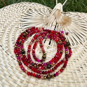 Necklace or waist beads with matching bracelet 2 PC Handmade Waist Beads Necklace African Boho Bracelet  main image 4