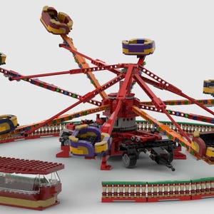 LEGO Rummelplatz Octopus Fahrt (nur Anleitung)