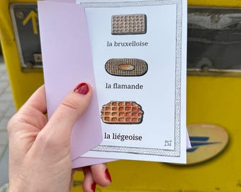 Waffeltöne Postkarte