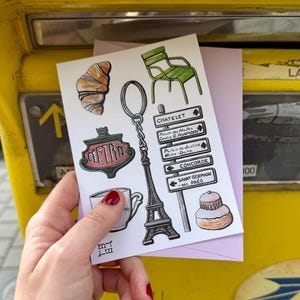 Carte postale souvenirs de Paris