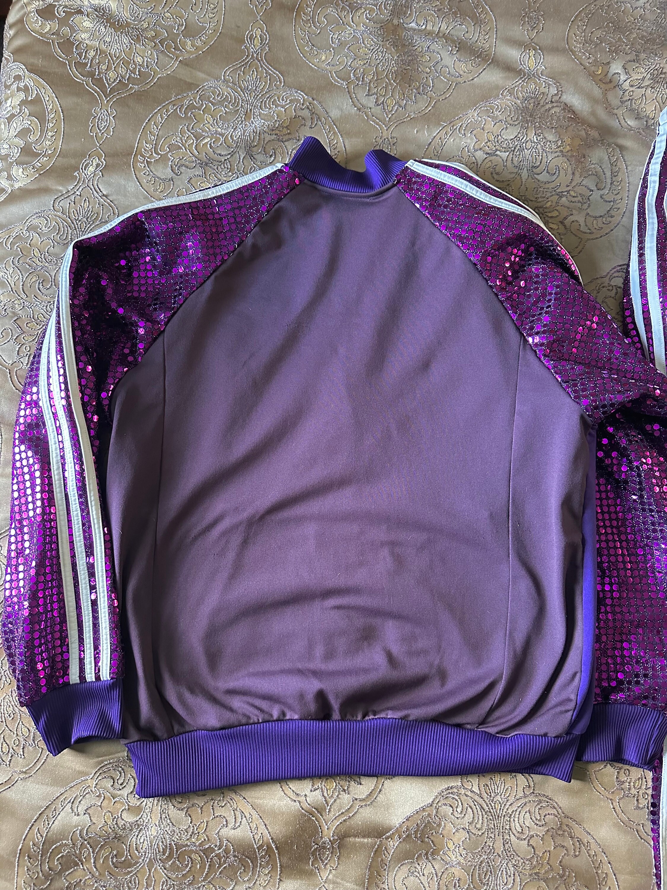 Jonathan Davis O.G. Style CUSTOM Replica Adidas Purple Sequin Full