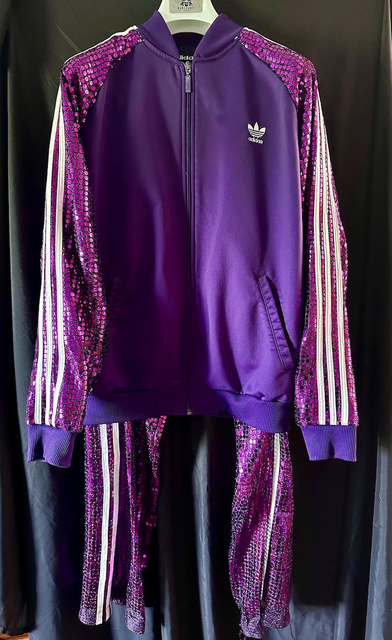Jonathan Davis O.G. Style CUSTOM Replica Adidas Purple Sequin Full