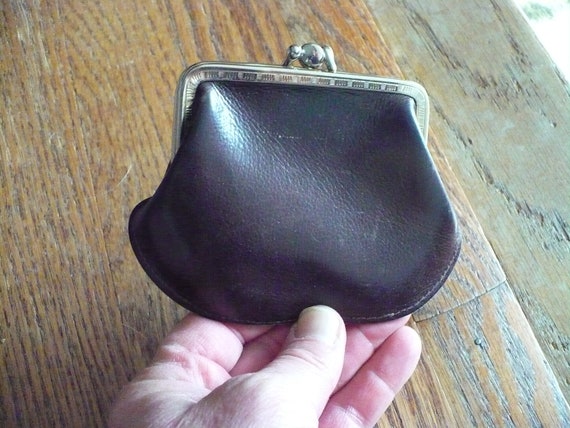 Leather Double Compartment Coin Purse - image 5