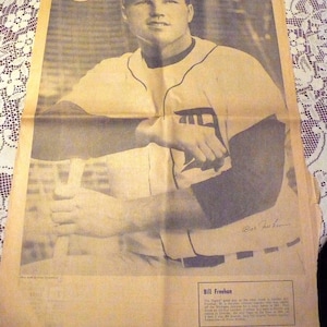Bill Freehan - Detroit Tiger&#39;s Super Poster - The Detroit News - 1968