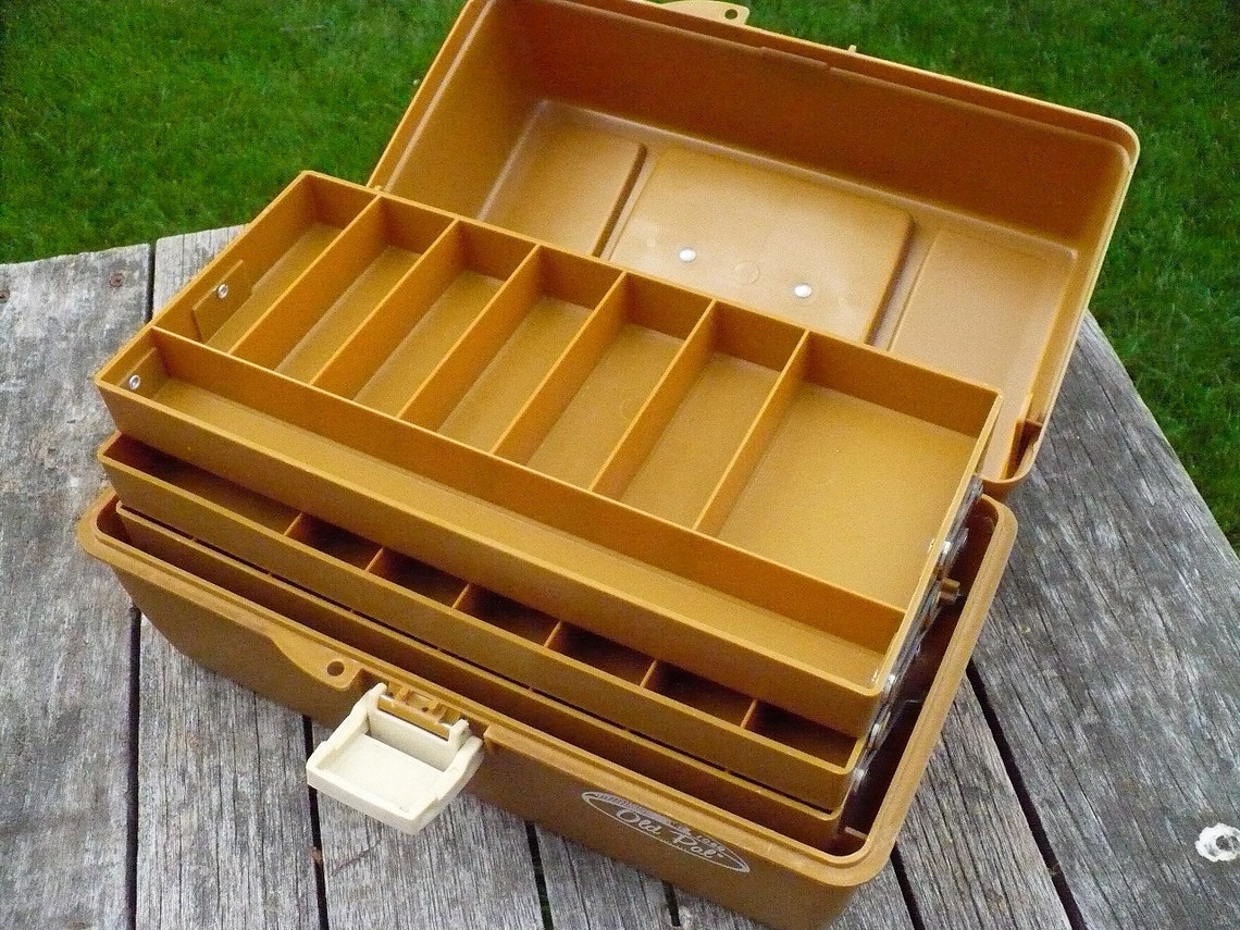 Old Pal Fishing Tackle Box Etsy