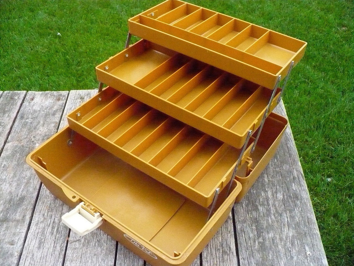 Old Pal Fishing Tackle Box Etsy