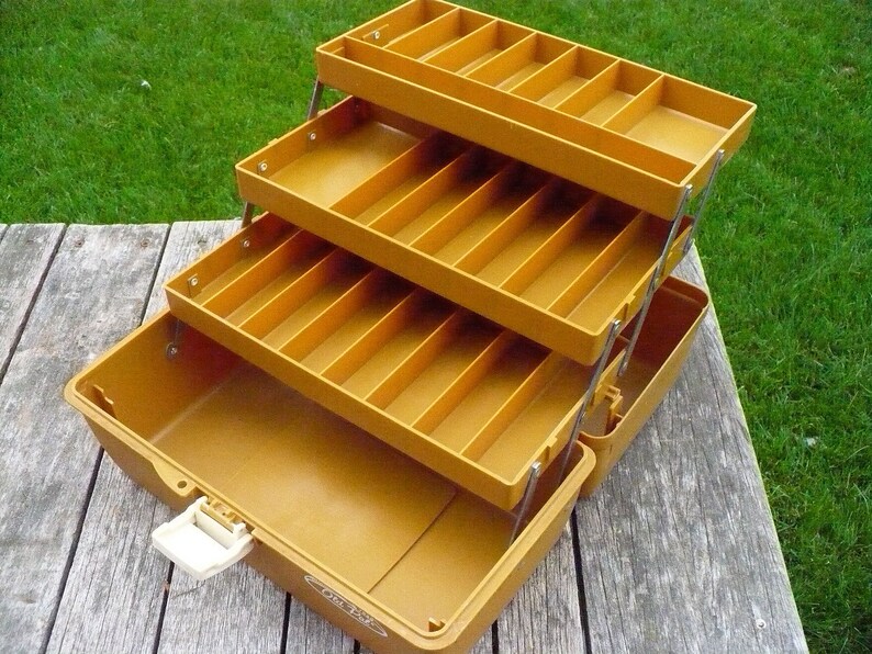 Old Pal Fishing Tackle Box Etsy
