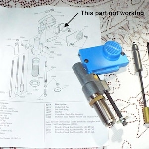 FOR PARTS ONLY - Dillon Powder Check System XL650 / 1050 - 21044