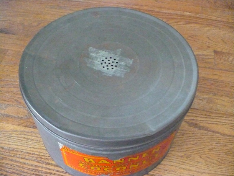Banner Coconut Tin Container