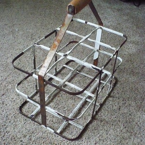 Metal Six Partition Bottle  Carrier