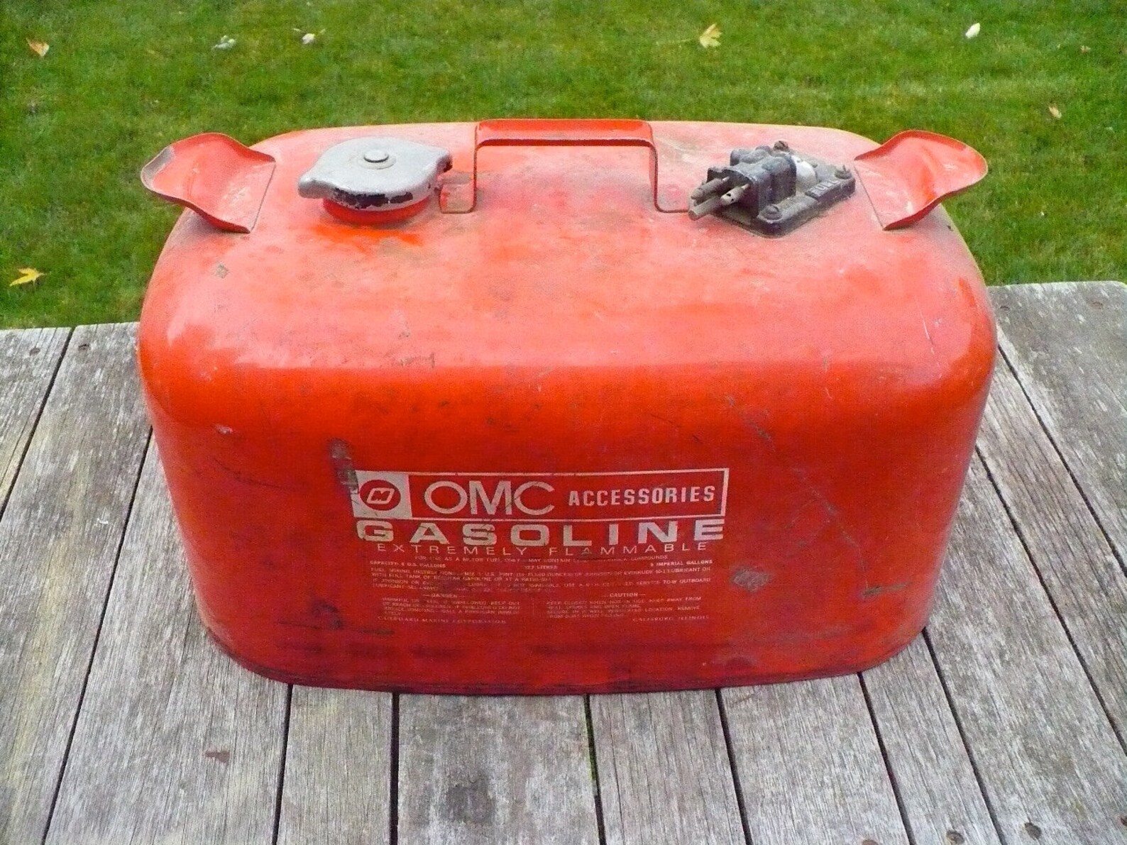 OMC Marine Gas Can 6 Gallon Etsy