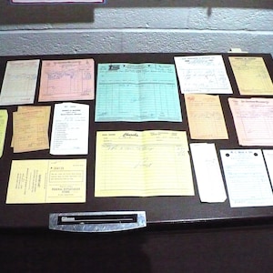 Michigan - Old Store Receipts from 1960's & 1970's